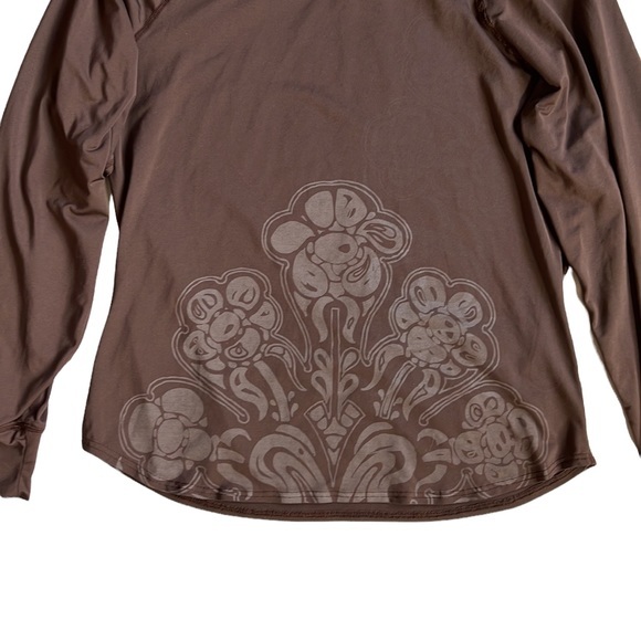 Snow Angel Brown Long Sleeve Base Layer Top Size Large - Picture 3 of 6